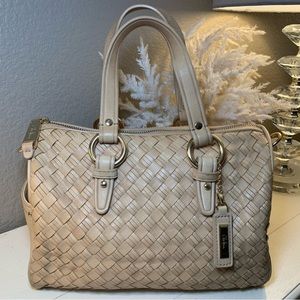 Cole Haan Heritage Weave 'Jade' Handbag with gold hardware.